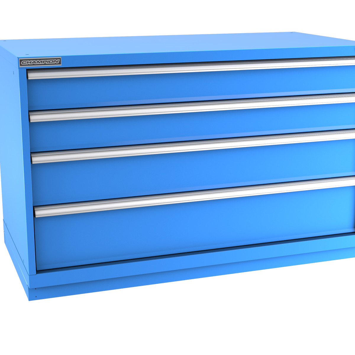 4-Drawer Modular Cabinet DW0401 | 56-1/2"W x 35-7/8"H x 28-1/2"D bright blue