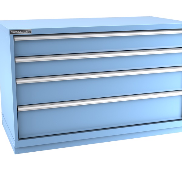 4-Drawer Modular Cabinet DW0401 | 56-1/2"W x 35-7/8"H x 28-1/2"D light blue