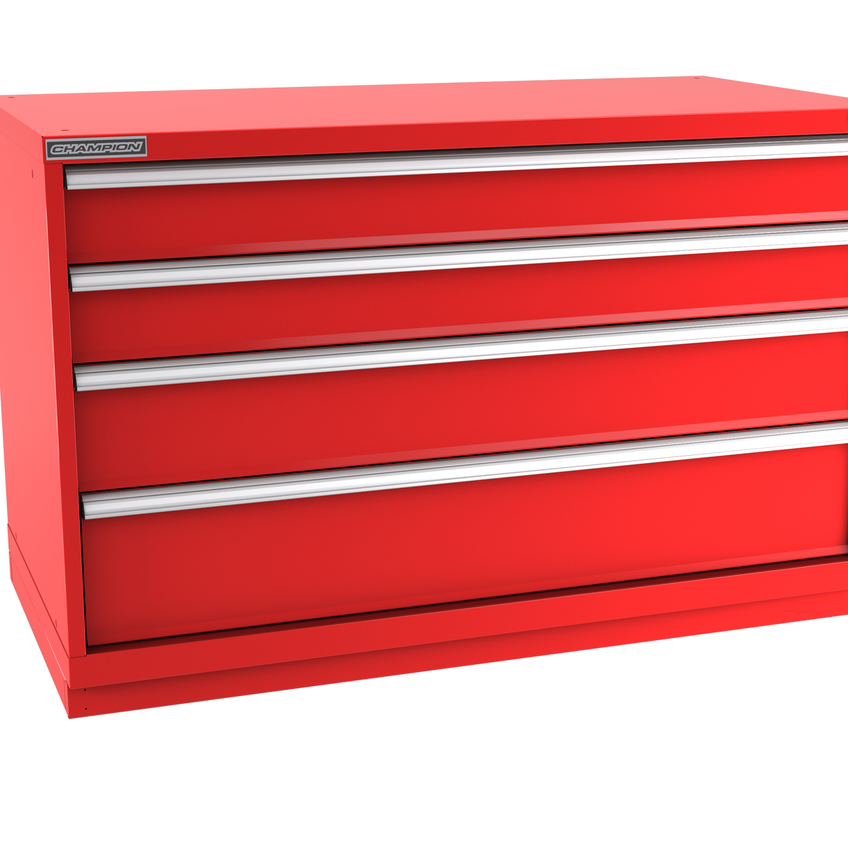 4-Drawer Modular Cabinet DW0401 | 56-1/2"W x 35-7/8"H x 28-1/2"D red