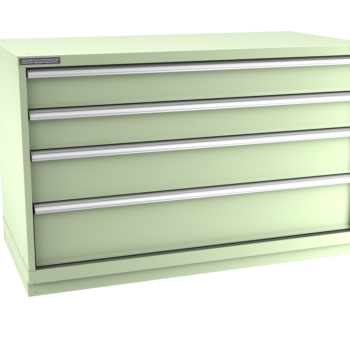 4-Drawer Modular Cabinet DW0401 | 56-1/2"W x 35-7/8"H x 28-1/2"D seafoam green