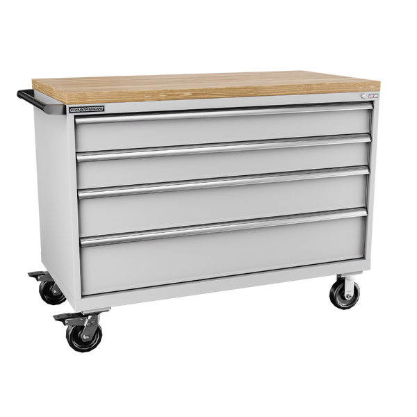 4-Drawer Mobile Modular Cabinet DW0401IL | 56-1/2"W x 43-1/4"H x 28-1/2"D light grey