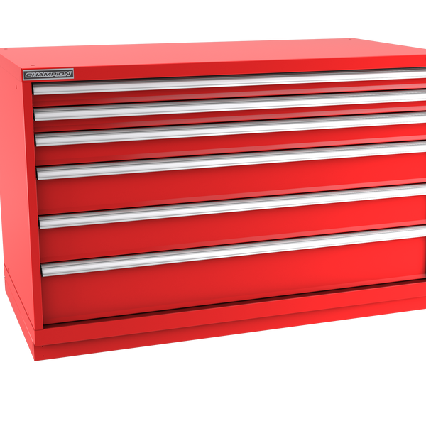 6-Drawer Modular Cabinet DW0601 | 56-1/2"W x 35-7/8"H x 28-1/2"D red