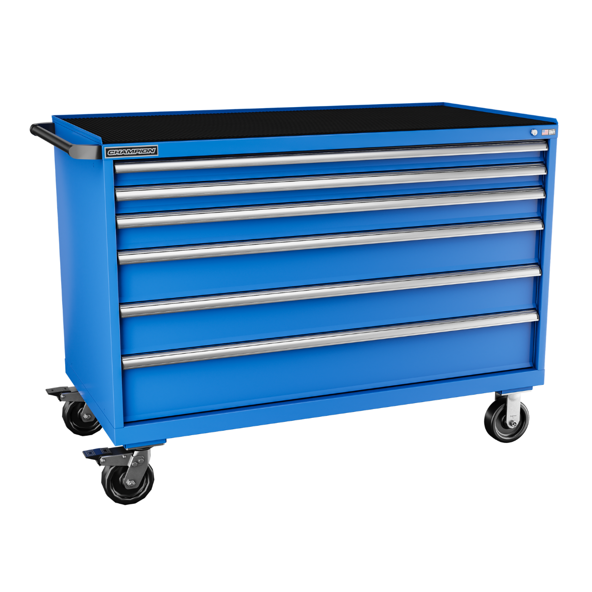 4-Drawer Mobile Modular Cabinet DW0601IL | 56-1/2"W x 42-1/4"H x 28-1/2"D bright blue