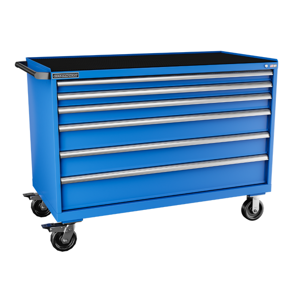 4-Drawer Mobile Modular Cabinet DW0601IL | 56-1/2"W x 42-1/4"H x 28-1/2"D bright blue