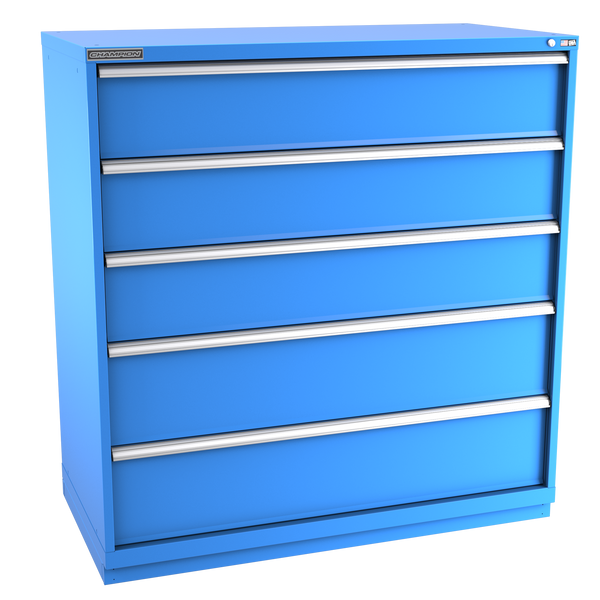 5-Drawer Modular Cabinet DW0501 | 56-1/2"W x 59-1/2"H x 28-1/2"D bright blue