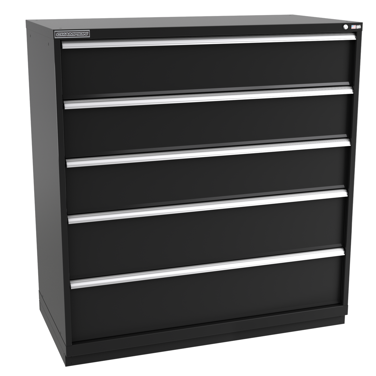 5-Drawer Modular Cabinet DW0501 | 56-1/2"W x 59-1/2"H x 28-1/2"D black