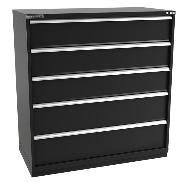 5-Drawer Modular Cabinet DW0501 | 56-1/2"W x 59-1/2"H x 28-1/2"D black