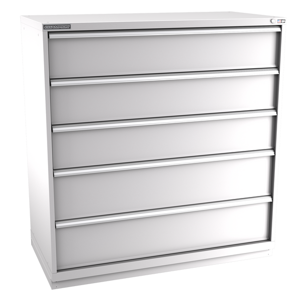 5-Drawer Modular Cabinet DW0501 | 56-1/2"W x 59-1/2"H x 28-1/2"D light grey