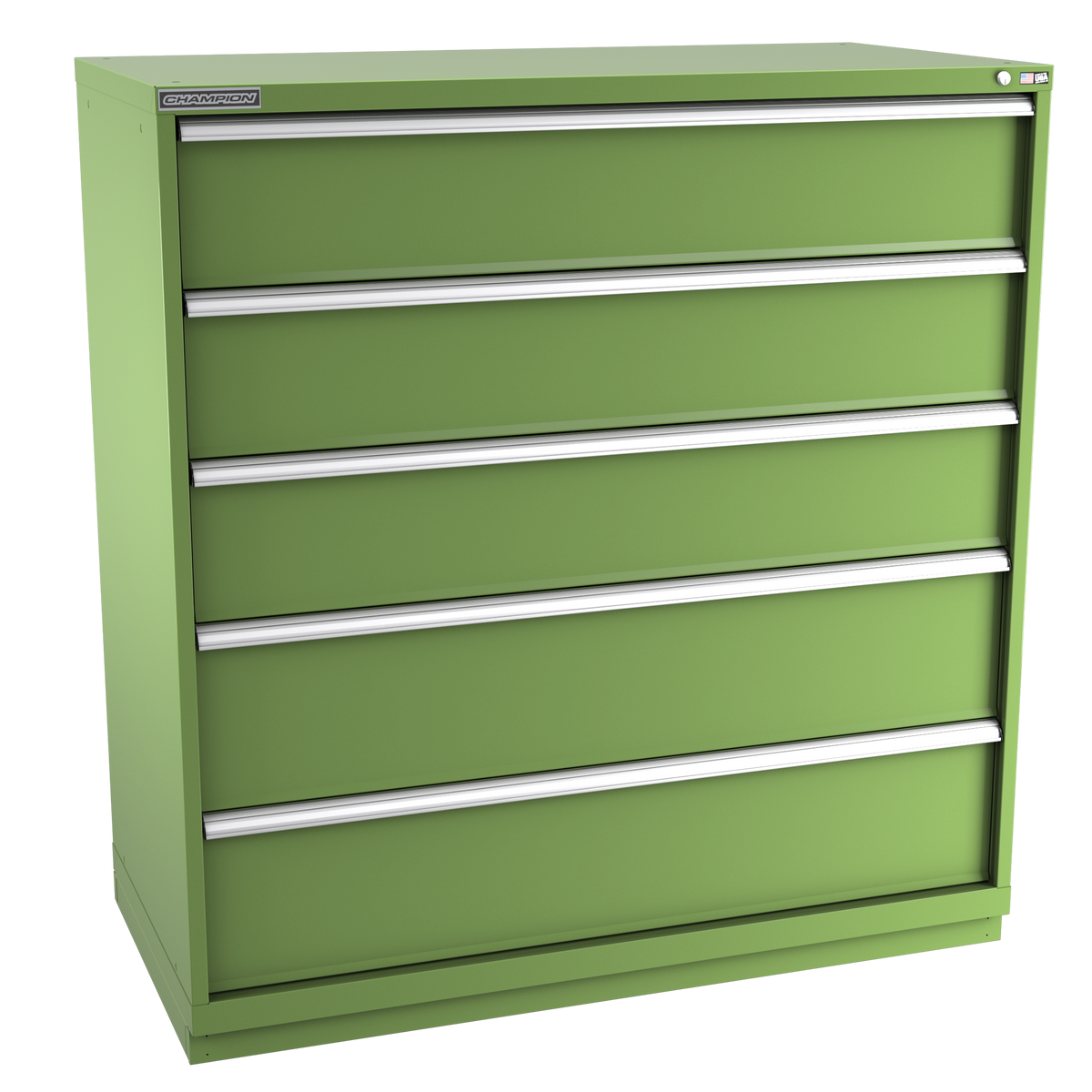 5-Drawer Modular Cabinet DW0501 | 56-1/2"W x 59-1/2"H x 28-1/2"D vista green