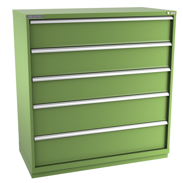 5-Drawer Modular Cabinet DW0501 | 56-1/2"W x 59-1/2"H x 28-1/2"D vista green