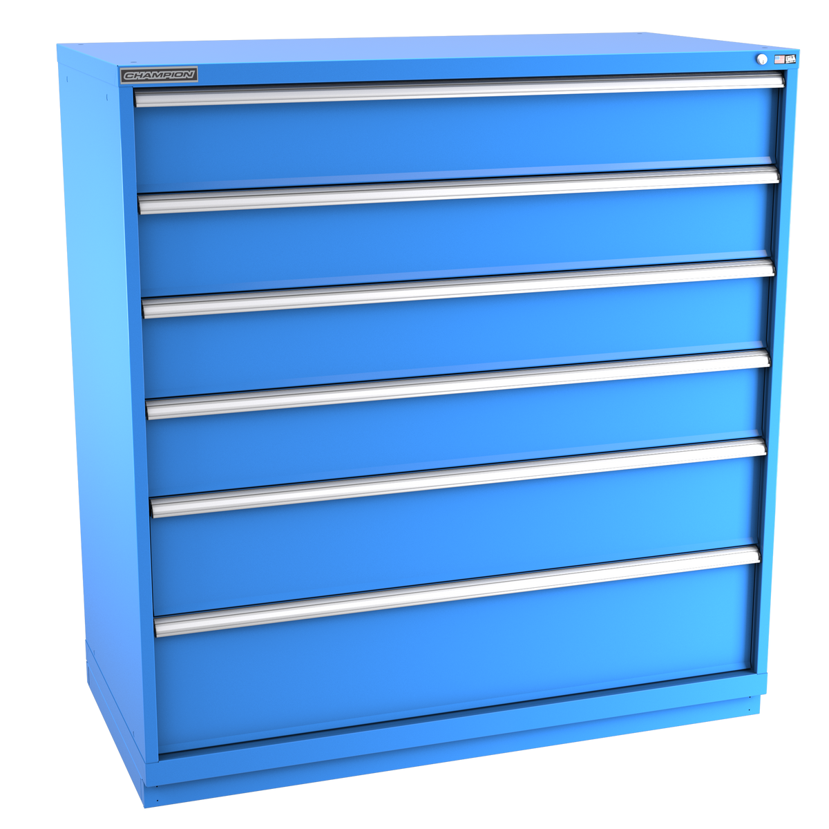 6-Drawer Modular Cabinet DW0601 | 56-1/2"W x 59-1/2"H x 28-1/2"D bright blue