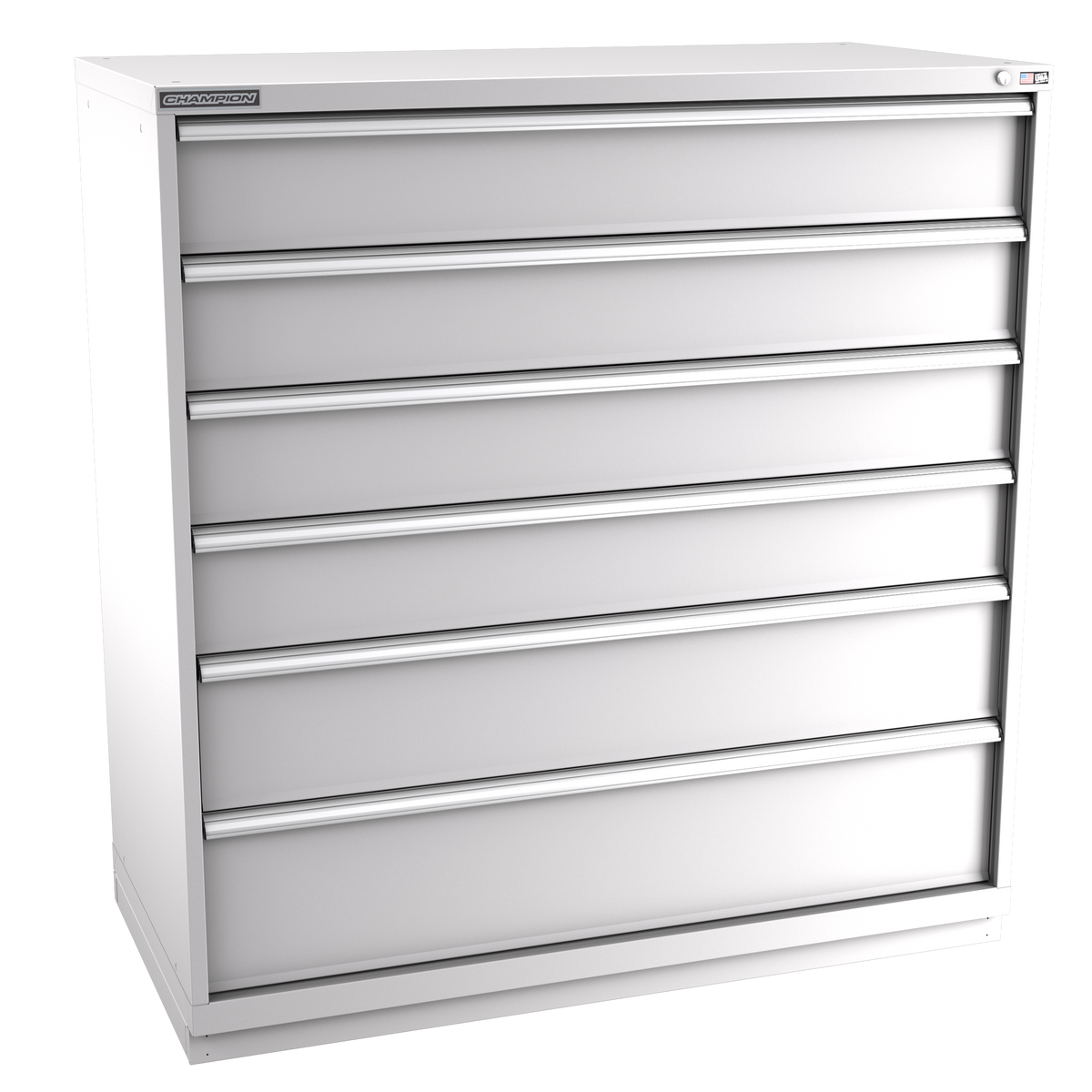 6-Drawer Modular Cabinet DW0601 | 56-1/2"W x 59-1/2"H x 28-1/2"D light grey