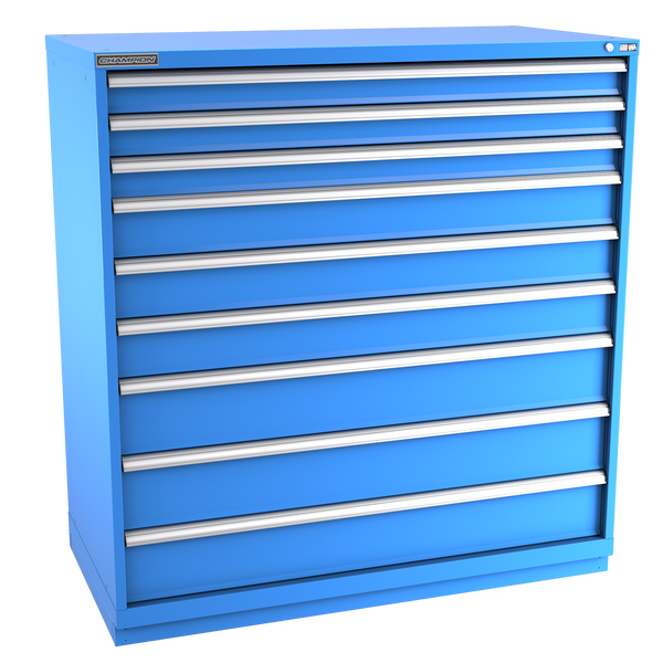 9-Drawer Modular Cabinet DW0901 | 56-1/2"W x 59-1/2"H x 28-1/2"D bright blue