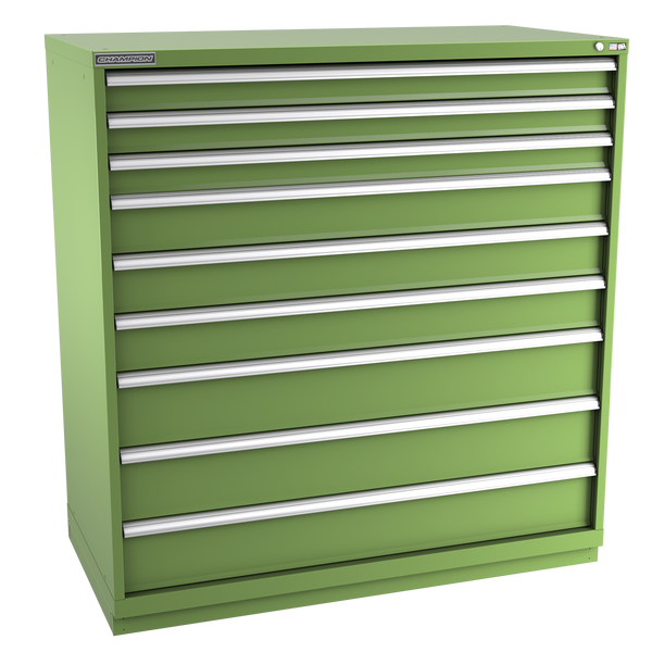 9-Drawer Modular Cabinet DW0901 | 56-1/2"W x 59-1/2"H x 28-1/2"D vista green