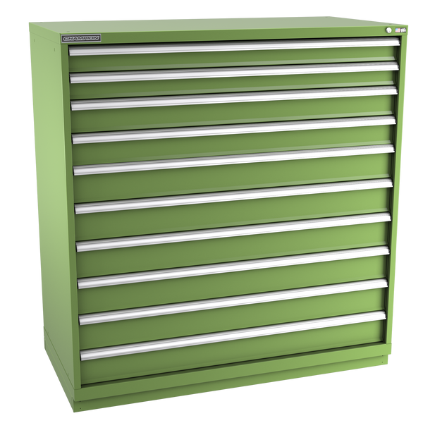 10-Drawer Modular Cabinet DW1001 | 56-1/2"W x 59-1/2"H x 28-1/2"D vista green