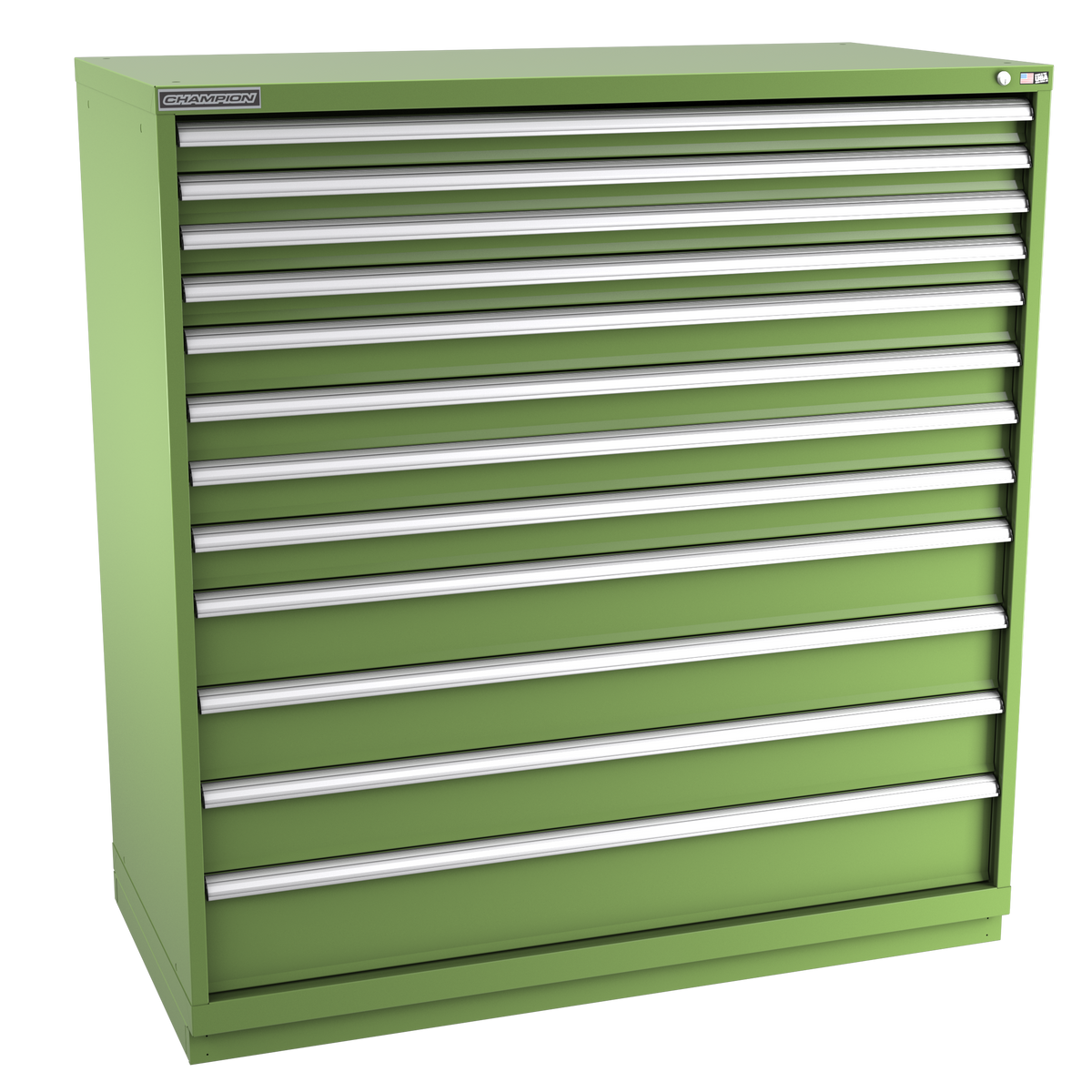 12-Drawer Modular Cabinet DW1201 | 56-1/2"W x 59-1/2"H x 28-1/2"D vista green