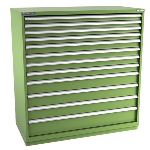 12-Drawer Modular Cabinet DW1201 | 56-1/2"W x 59-1/2"H x 28-1/2"D vista green