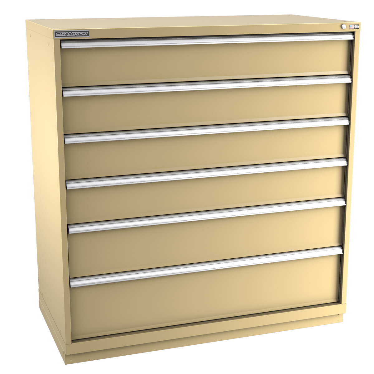 6-Drawer Modular Cabinet DWS0601 | 56-1/2"W x 59-1/2"H x 28-1/2"D beige