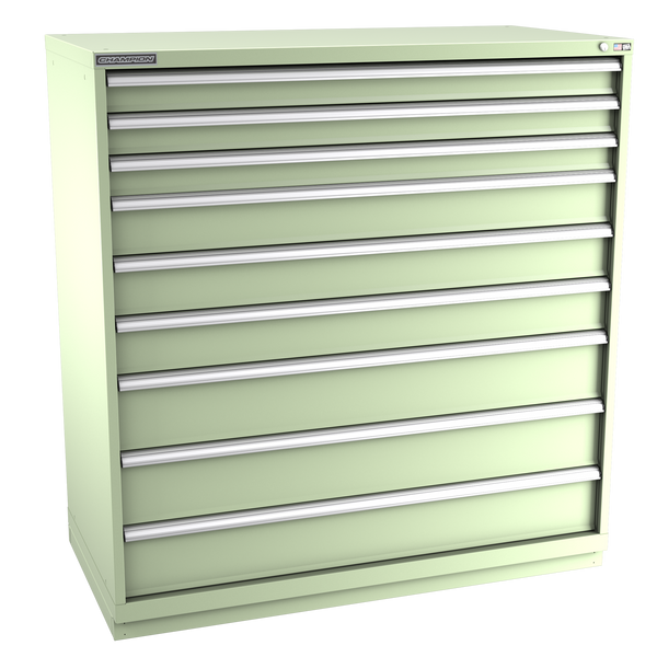 9-Drawer Modular Cabinet DWS0901 | 56-1/2"W x 59-1/2"H x 28-1/2"D seafoam green