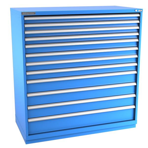 12-Drawer Modular Cabinet DWS1201 | 56-1/2"W x 59-1/2"H x 28-1/2"D bright blue