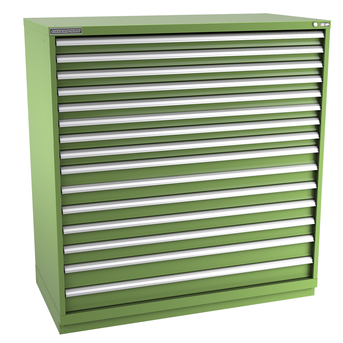 15-Drawer Modular Cabinet DWS1501 | 56-1/2"W x 59-1/2"H x 28-1/2"D vista green