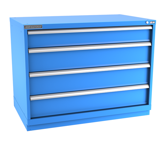 4-Drawer Modular Cabinet EW0401 | 47"W x 35-7/8"H x 28-1/2"D bright blue