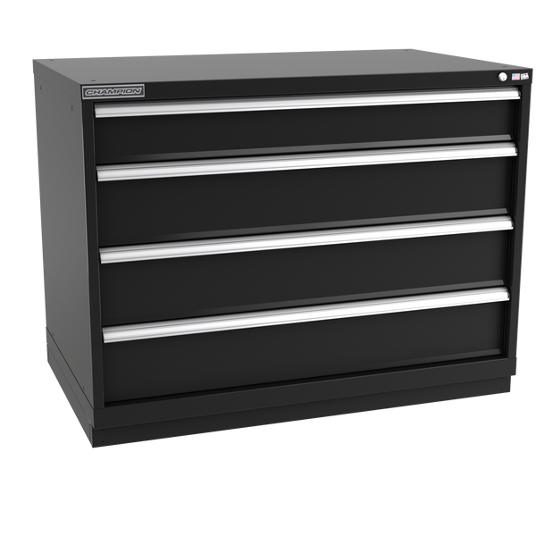 4-Drawer Modular Cabinet EW0401 | 47"W x 35-7/8"H x 28-1/2"D black