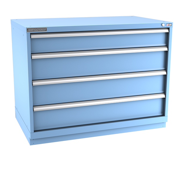 4-Drawer Modular Cabinet EW0401 | 47"W x 35-7/8"H x 28-1/2"D light blue