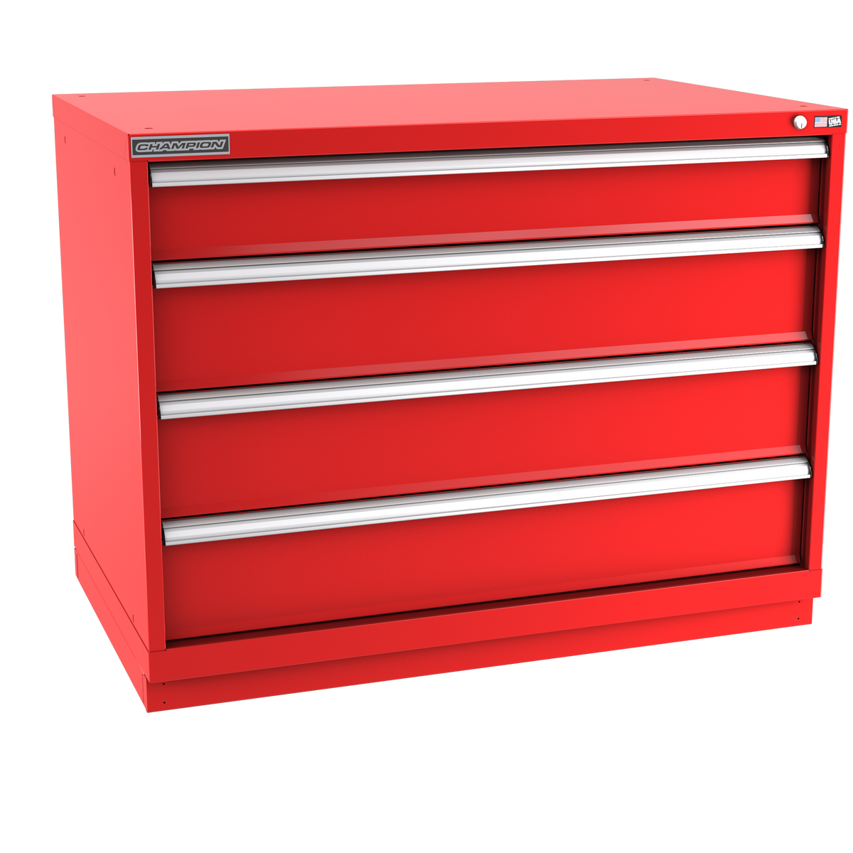 4-Drawer Modular Cabinet EW0401 | 47"W x 35-7/8"H x 28-1/2"D red