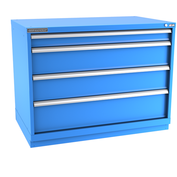 4-Drawer Modular Cabinet EW0402 | 47"W x 35-7/8"H x 28-1/2"D bright blue