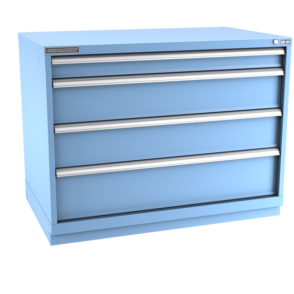 4-Drawer Modular Cabinet EW0402 | 47"W x 35-7/8"H x 28-1/2"D light blue