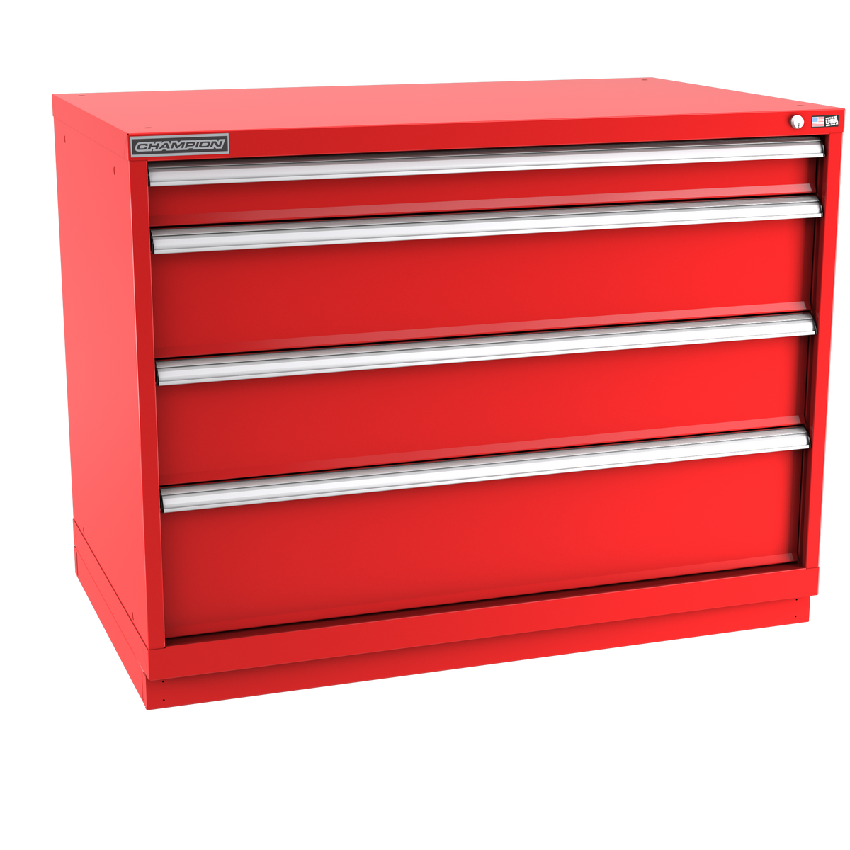 4-Drawer Modular Cabinet EW0402 | 47"W x 35-7/8"H x 28-1/2"D red