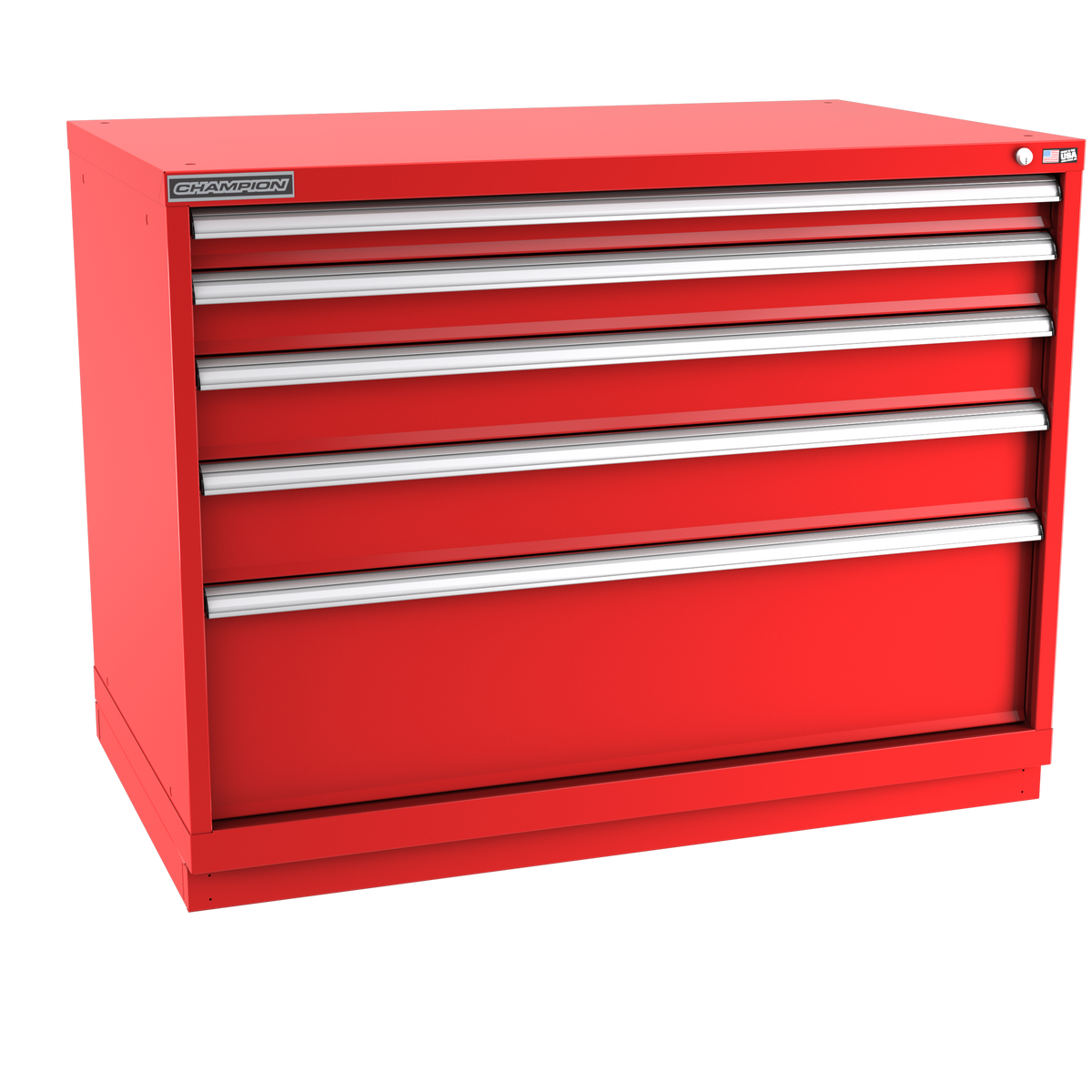 5-Drawer Modular Cabinet EW0501 | 47"W x 35-7/8"H x 28-1/2"D red