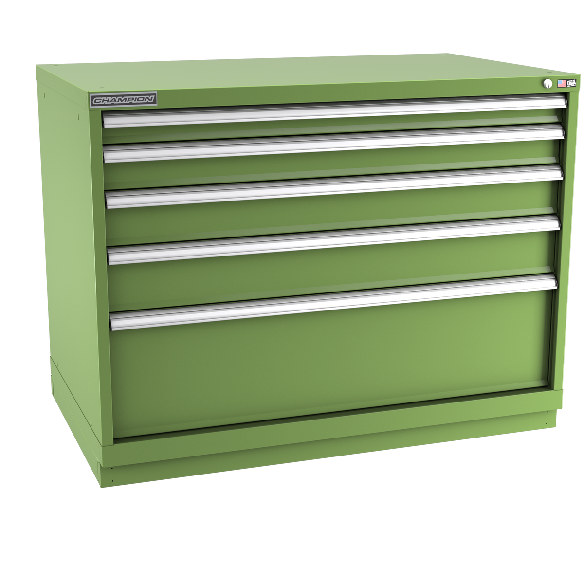 5-Drawer Modular Cabinet EW0501 | 47"W x 35-7/8"H x 28-1/2"D vista green