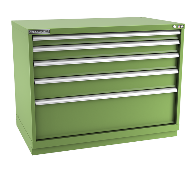 5-Drawer Modular Cabinet EW0501 | 47"W x 35-7/8"H x 28-1/2"D vista green