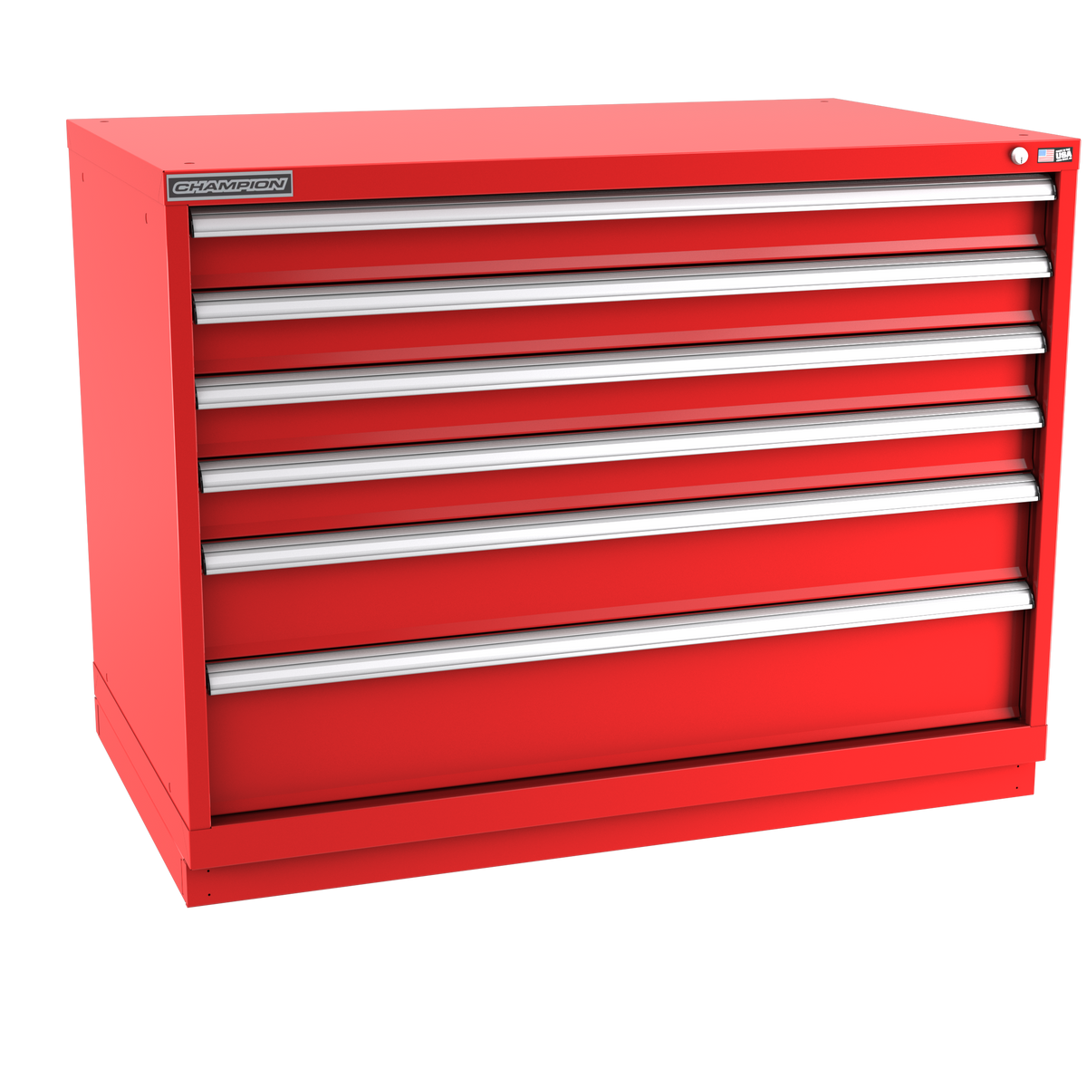 6-Drawer Modular Cabinet EW0601 | 47"W x 35-7/8"H x 28-1/2"D red