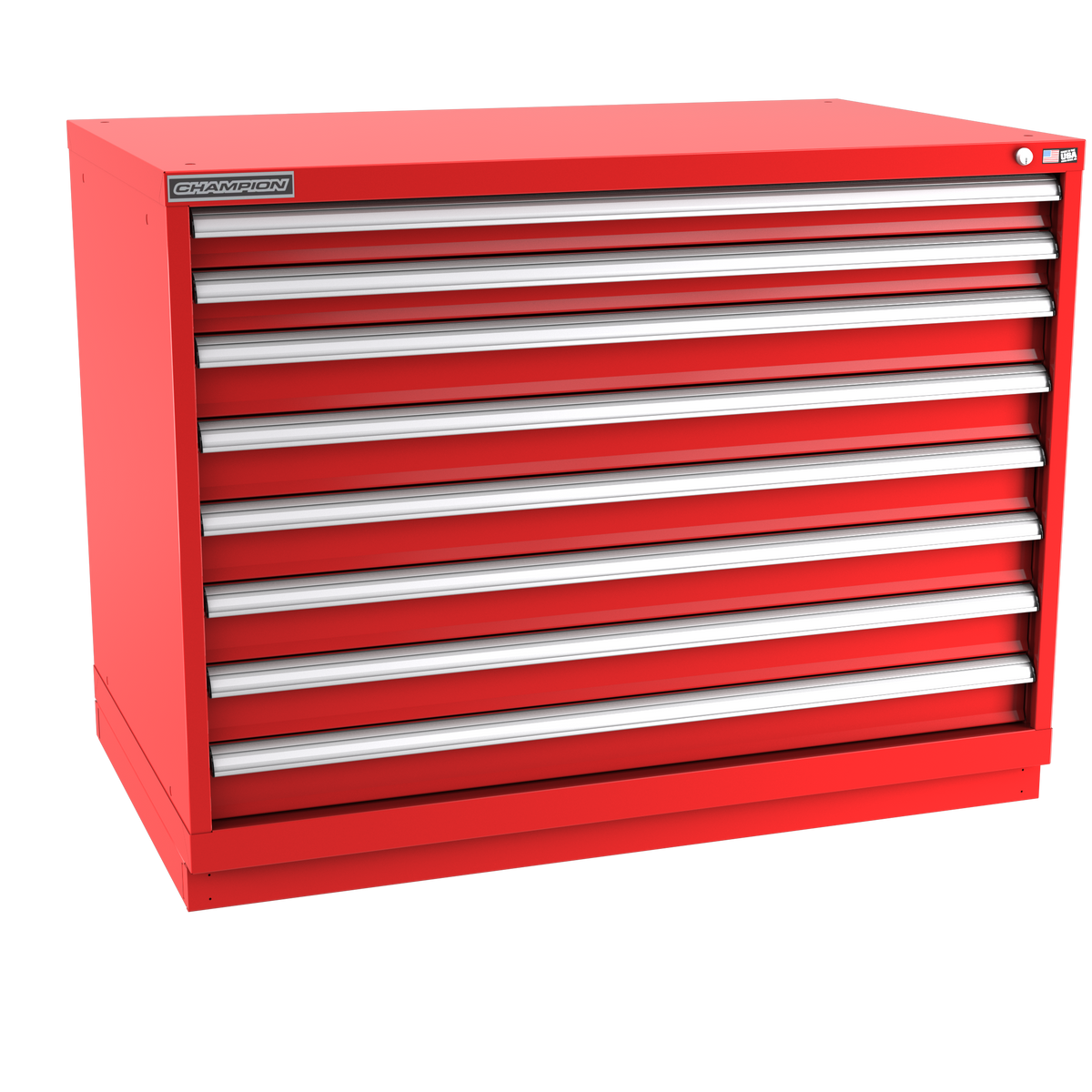 8-Drawer Modular Cabinet EW0801 | 47"W x 35-7/8"H x 28-1/2"D red