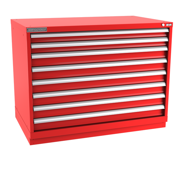 8-Drawer Modular Cabinet EW0801 | 47"W x 35-7/8"H x 28-1/2"D red