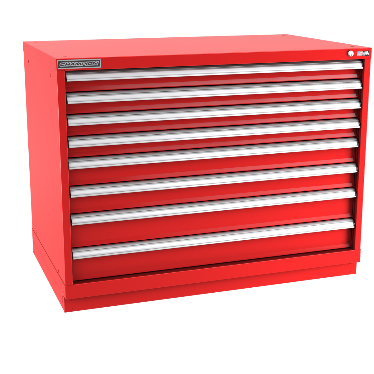 8-Drawer Modular Cabinet EW0802 | 47"W x 35-7/8"H x 28-1/2"D red