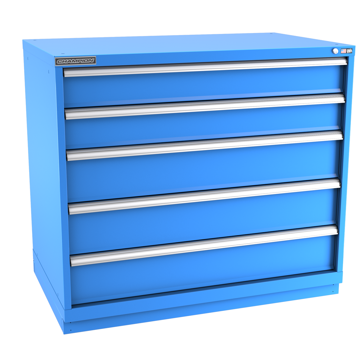 5-Drawer Modular Cabinet EW0501 | 47"W x 41-3/4"H x 28-1/2"D bright blue