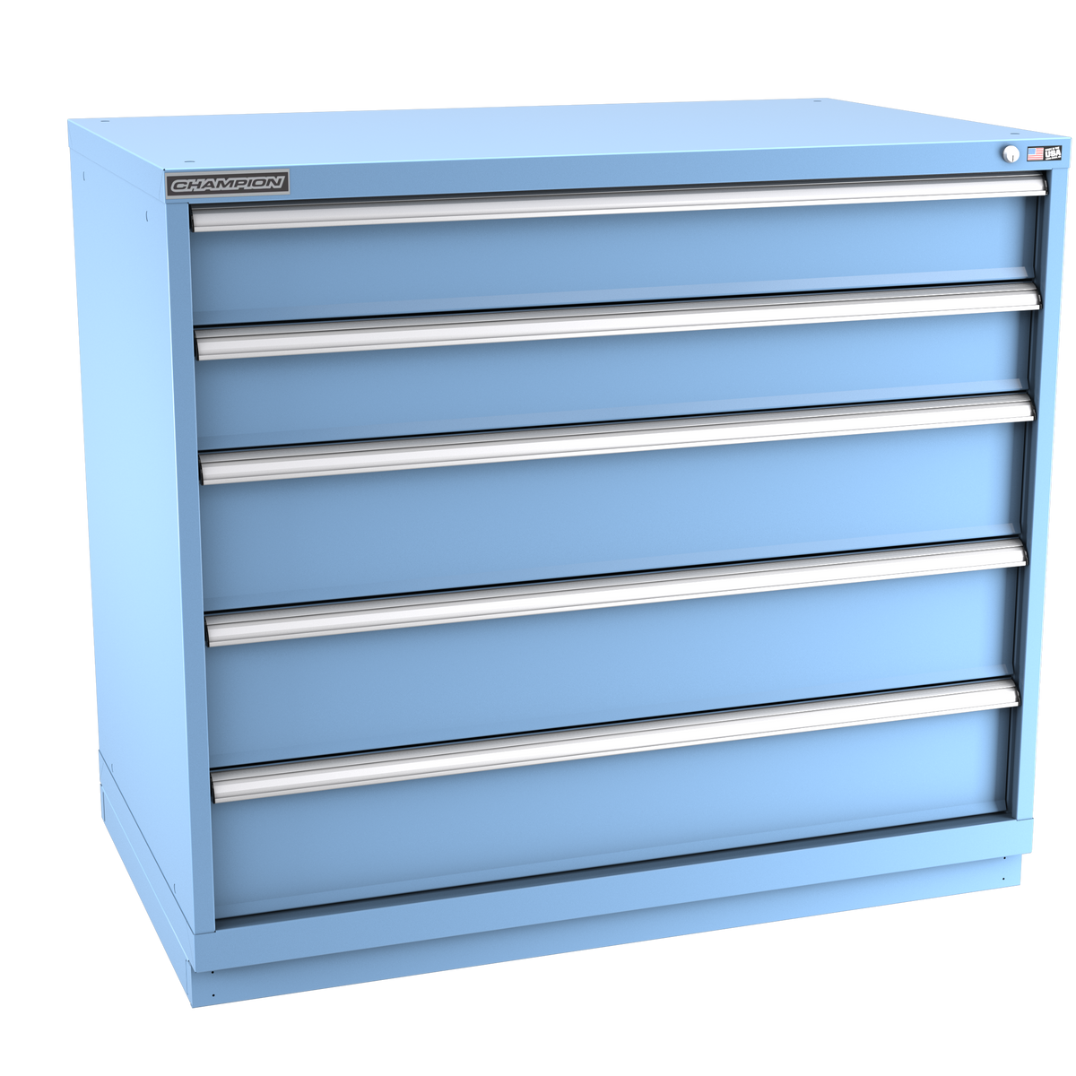 5-Drawer Modular Cabinet EW0501 | 47"W x 41-3/4"H x 28-1/2"D light blue