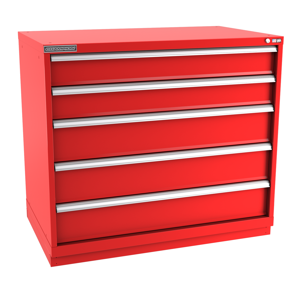 5-Drawer Modular Cabinet EW0501 | 47"W x 41-3/4"H x 28-1/2"D red