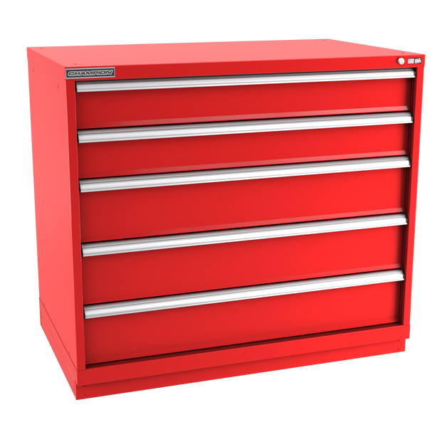 5-Drawer Modular Cabinet EW0501 | 47"W x 41-3/4"H x 28-1/2"D red