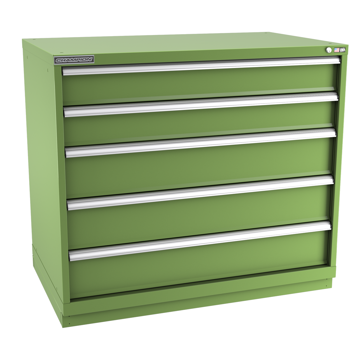 5-Drawer Modular Cabinet EW0501 | 47"W x 41-3/4"H x 28-1/2"D vista green