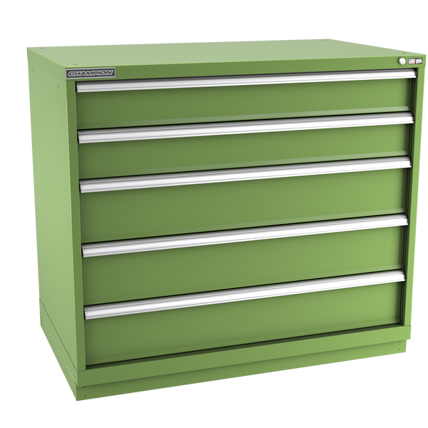 5-Drawer Modular Cabinet EW0501 | 47"W x 41-3/4"H x 28-1/2"D vista green