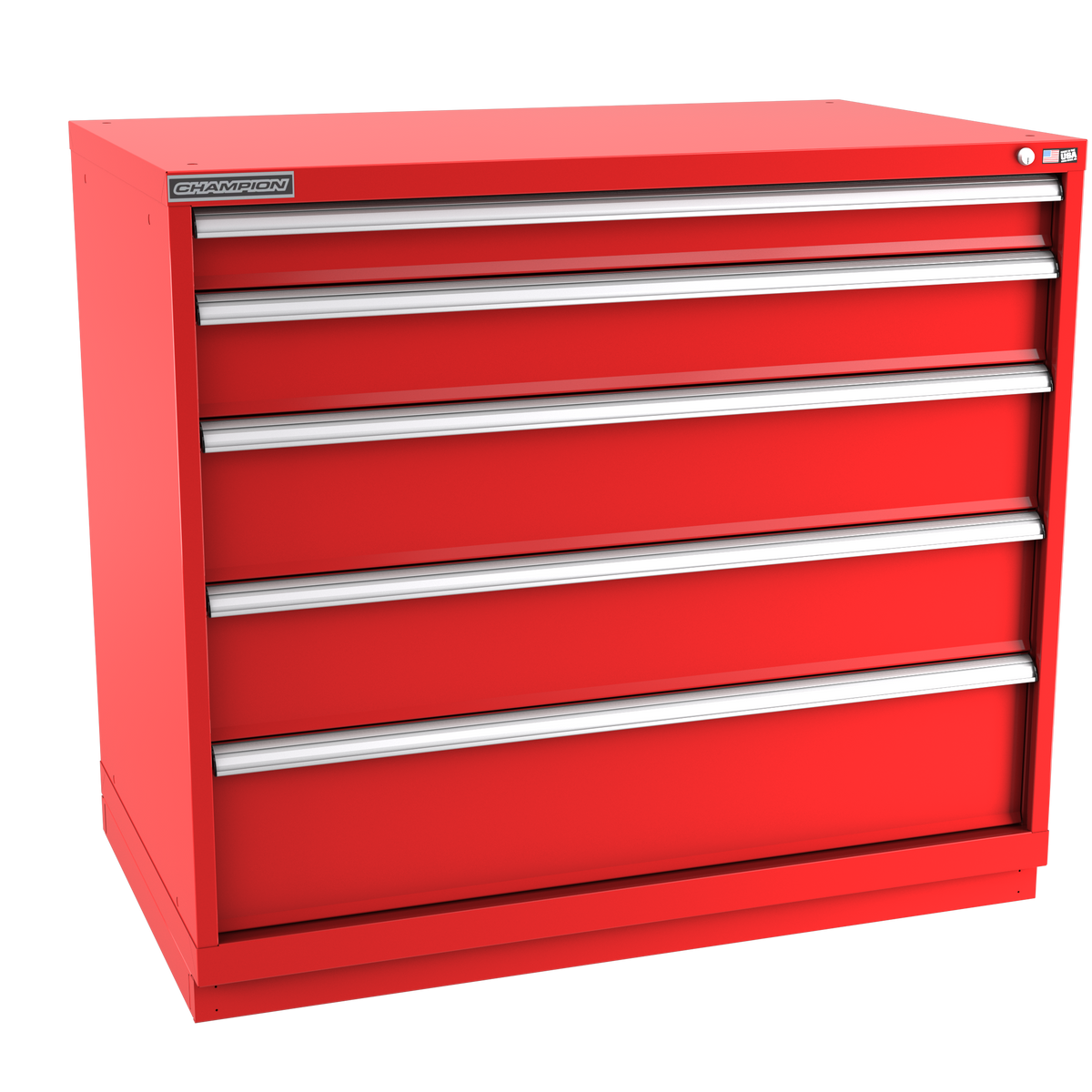 5-Drawer Modular Cabinet EW0502 | 47"W x 41-3/4"H x 28-1/2"D red