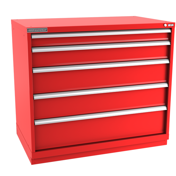 5-Drawer Modular Cabinet EW0502 | 47"W x 41-3/4"H x 28-1/2"D red