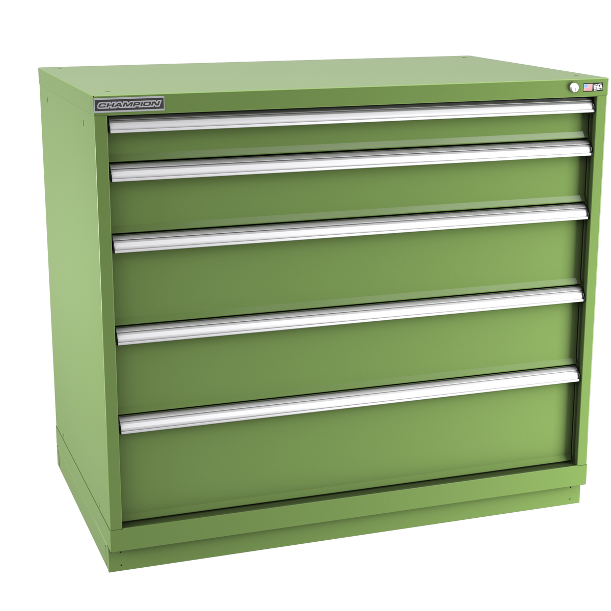 5-Drawer Modular Cabinet EW0502 | 47"W x 41-3/4"H x 28-1/2"D vista green