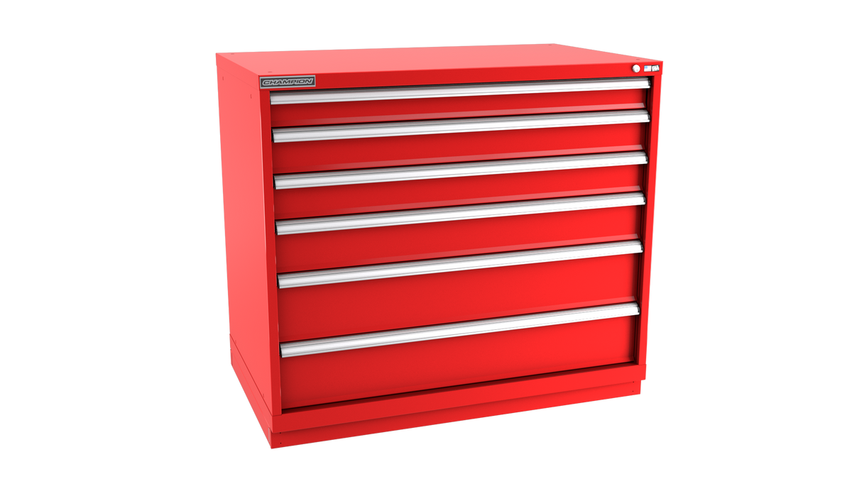 6-Drawer Modular Cabinet EW0601 | 47"W x 41-3/4"H x 28-1/2"D red