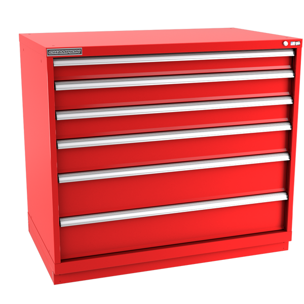 6-Drawer Modular Cabinet EW0601 | 47"W x 41-3/4"H x 28-1/2"D red